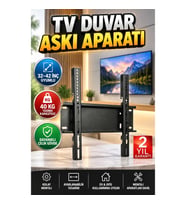 32–42 İnç LED TV Duvar Askı Aparatı – Ayarlanabilir Çelik Braket 40 kg Taşıma Kapasiteli