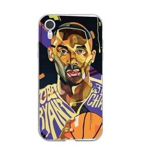 Iphone XR Uyumlu Kobe Bryant Tasarımlı Şeffaf Telefon Kılıfı