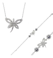 Gümüş Yusufçuk Bayan Set (Çok Renkli)