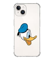 Apple iPhone 14 Uyumlu Köşe Korumalı Antişok Kapak  Donald Duck Tasarımlı Şeffaf  Kılıf