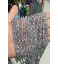 Labradorit Taşı Küre Kristal Kesim Parlak 3mm Doğal Taş Dizi [AA]