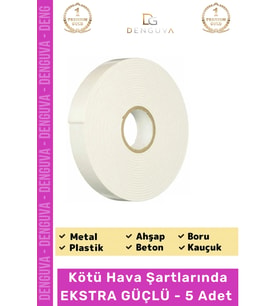 #Bant Güçlü Yapışkanlı 18mm 2m Duvar Tablo Montaj Bandı Ofis Ev Mobilya Çift Taraflı Köpük Bant - 5