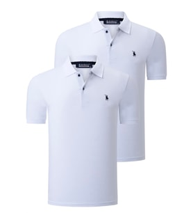 İKİLİ SET T8561 DEWBERRY ERKEK TSHIRT-BEYAZ-BEYAZ (Beyaz - Beyaz)
