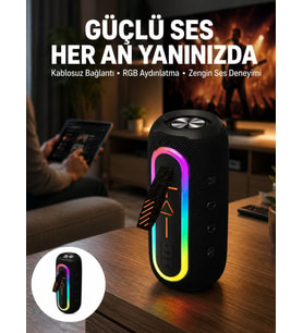 Hoparlör Uzun Pil Ömrü Taşınabilir Yüksek Ses Kaliteli Yeni Nesil