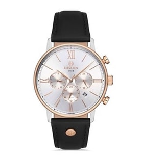 Hislon DT116R-02BR 42 mm Deri Kordonlu Erkek Kol Saati