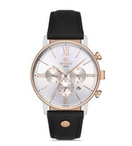 Hislon DT116R-02BR 42 mm Deri Kordonlu Erkek Kol Saati