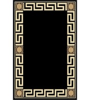 Eliana Home Baskılı, Yıkanabilir Kaymaz Taban Salon Halısı LNA0288-SD528 100x150 cm (Siyah)