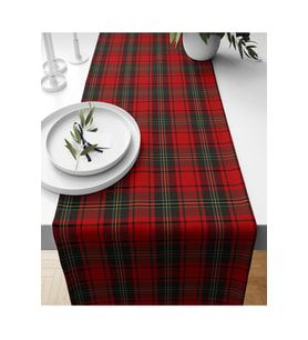 Yılbaşı Desenli Runner Örtüsü Yılbaşı Runner 40x140