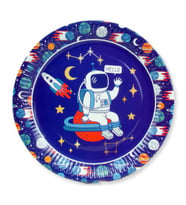 Tabak astronot uzay karton 23 cm pk:8-