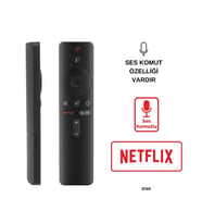 (SES KOMUTLU) XIAOMI MI BOX S NETFLIX TUŞLU 4K ANDROİD TV BOX KUMANDA HRM1790