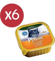 Plaisir Pate Tavuklu Kedi Konservesi 6X100 gr