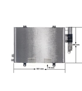 Klima Radyatörü 550x370x16 – 7700414103 Wisco - Renault Clio B 98> Ve Sonrası Uyumlu