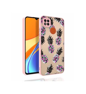 Xiaomi Redmi 9C Uyumlu Kılıf Desenli Kamera Korumalı Parlak Zore Nora Kapak