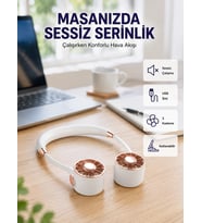 Katlanabilir Asılabilir Mini Fan Usb Şarjlı 3 Kademeli Sessiz