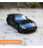 Mercedes-Benz AMG GT R Metal Araba Siyah - Kişiye Özel Plakalı (1:36 Ölçek)