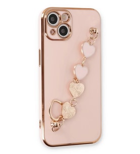 Mey İthalat® iPhone 14 Kılıf Esila Silikon - Pudra