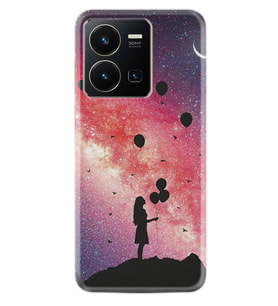 Vivo Y22 Kılıf Resimli Desenli Baskılı Silikon Flowers Cat 2 1349