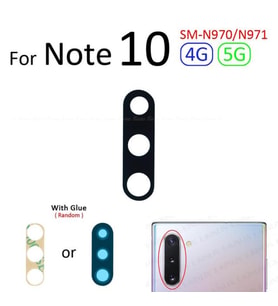 Tkgz Samsung Galaxy NOTE 10 Arka Kamera Camı Lens Yapışkanlı