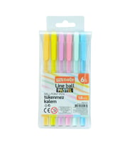 Mynote Line Ball Pastel 6’lı Tükenmez Kalem Seti