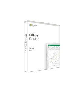 Microsoft Office 2019 Ev ve İş Türkçe Kutu 1 PC Ömür Boyu Lisans T5D-03334