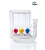 Triflo Solunum Egzersiz Cihazı – 3 Kademeli Nefes Kapasite Geliştirici/Egzersiz Spirometre Akciğer Kapasitesini Artıran Profesyonel Nefes Egzersiz Aparatı