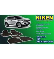 Kia Sportage paspas 5'li kauçuk oem germany 2010-2015 Arası NİKEN (Siyah)