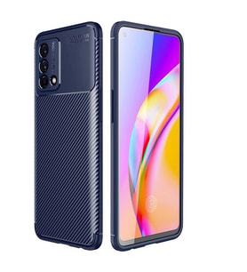 Oppo A74 4G Kılıf Esnek Soft Karbon Tasarım Legion Serisi (Lacivert)