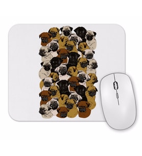 Pug Yoga Köpek Mouse Pad