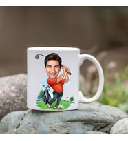 Kişiye Özel Bardak - Karikatür Bardak - Golfçü Bardağı