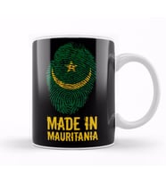 Mauritania Heritage Mauritanian Roots Barcode Kupa Bardak Porselen