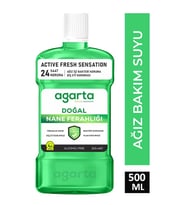Agarta Ağız Çalkalama Suyu Doğal Nane Ferahlığı Alkolsüz 500 Ml