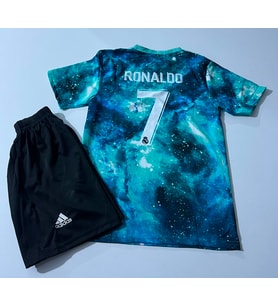 Cristiano Ronaldo Cr7 Özel Tasarım Dalgalı Çocuk Forması 2Lİ SET