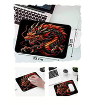 Dragon Ejderha Tasarımlı 33x28 Cm Mousepad Kaymaz Taban Rahat Konforlu Mouse Pad