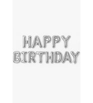 Beysüs Happy Birthday Folyo Balon Gümüş
