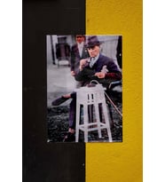 Kahve İçen Atatürk Pvc Kaplama Hd Poster (Çok Renkli)