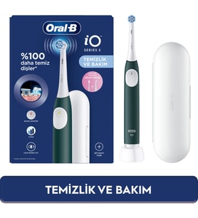 Oral-B iO 2 Seyahat Kaplı Yeşil Şarjlı Diş Fırçası