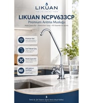 NCPV633CP NSF ANSI 61 Sertifikalı Krom RO Su Arıtma Musluğu Çapraz Kollu Premium Musluk