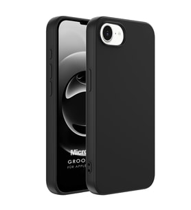Microsonic Apple iPhone 16e Kılıf Groovy Soft Siyah (Siyah)