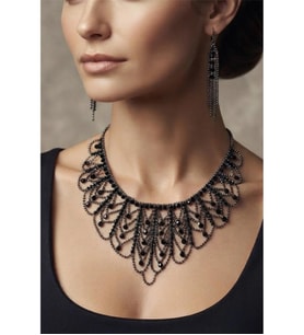 ZİRKON TAŞLI ABİYE KOLYE KÜPE SET