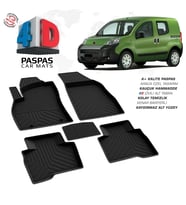 Fiat Fiorino 4D Araca Özel Havuzlu Kauçuk Paspas Siyah 2008-2017