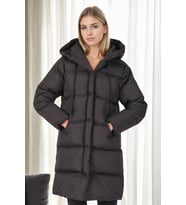 Dewberry Kadın %100 Polyester Kaban Siyah Z6687 Günlük Dış Giyim, Kazak ve Gömlek Kombini, Seyahat Gardırobu