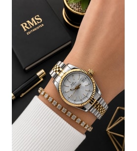 RMS Romanson Vintage Mini Kasa Özel Kordon 2 Yıl Garantili 3 Atm Kadın Kol Saati+Bileklik A2145.40