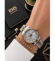 RMS Romanson Vintage Mini Kasa Özel Kordon 2 Yıl Garantili 3 Atm Kadın Kol Saati+Bileklik A2145.40