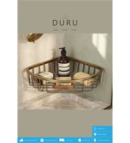 PRİNÇ ANTİK ESKİTME KAPLAMA BANYO KÖŞE RAFI ŞAMPUANLIK TEK KATLI