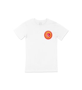 Osmanlı Yıldızı Cep Logo Tasarımlı Beyaz Tişört