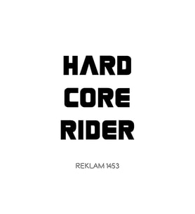 Hard Core Rider Oto Cam Sticker Siyah 20*17 Cm