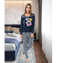 Mulvxicgy Mdyk02  Uzun Kol Kadın Pijama Takımı 1113 (Mulvix)