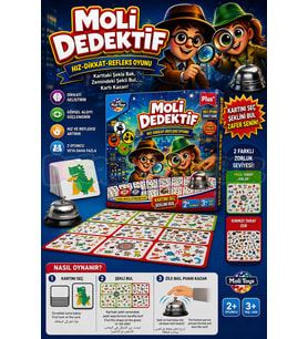 Moli Dedektif Oyunu - Akıl ve Zeka Oyunu - Görsel Dikkat Oyunu - Strateji Oyunu