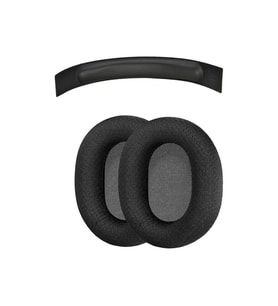 Steelseries Arctis 1 Uyumlu Kumaş Kulaklık Pedi ve Deri Kafa Koruma Bandı (Siyah)