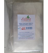 LokmanAVM Jelatin Torba Poşet 12X20 Cm Şeffaf Kalın Mikron 1000 Gr 1 Paket